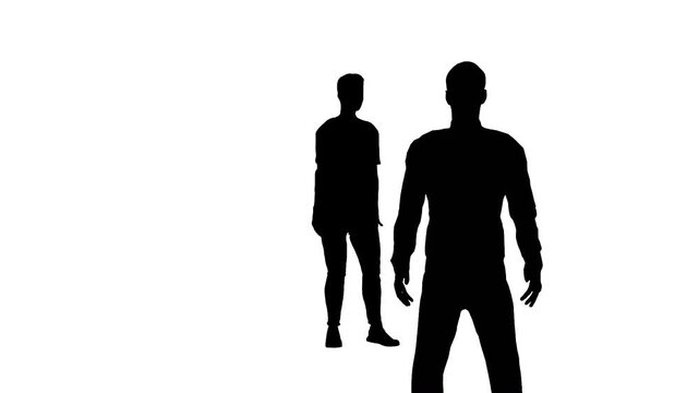 Two men having a disagreement