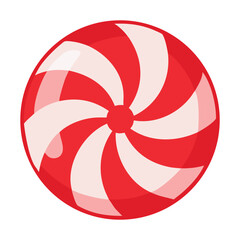 candy swirl in red and pink peppermint design