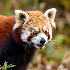 Close-up of a red panda