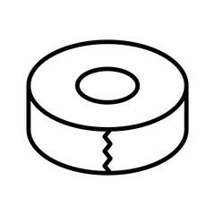 Electrical Tape Icon Vector Illustration