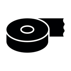 Electrical Tape Icon Vector Illustration