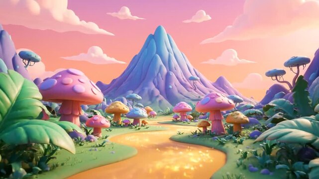 3D冒険広告背景壁紙