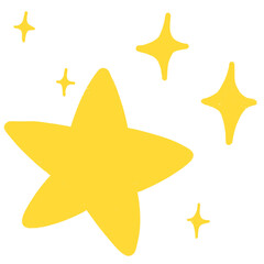 golden star icon objects png elements 
