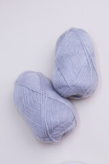 Soft yarn for knitting and handmade crafts. Perfect for illustrating creativity, hobby, and textile work.