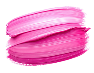 Vibrant pink cosmetic smear