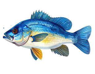 Fototapeta premium Colorful fish illustration