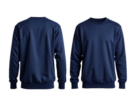 Navy blue sweatshirt mockup