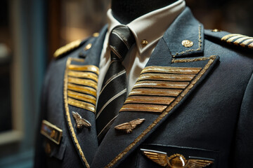 Pilot's Uniform: A symbol of authority, responsibility, and experience with its distinctive gold stripes.