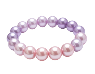 A gradient beaded bracelet