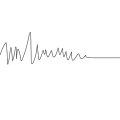 Doodle line art inspired by tangled thread and wave graph that can be use for social media, wallpaper, e.tc.	