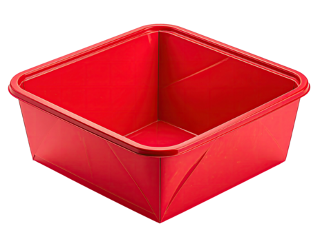 Red square baking pan