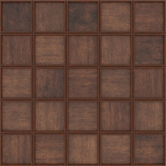 3D Rendering of seamless Japanese Gotenjo ceiling texture in 4K resolution