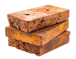 Stack of antique-looking bricks