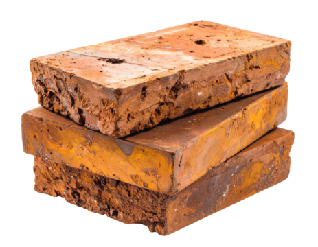 Stack of antique-looking bricks