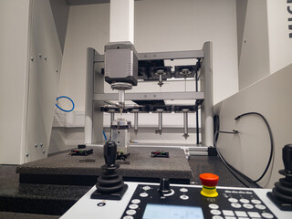 Precision machining setup in a modern workshop featuring advanced equipment for quality manufacturing