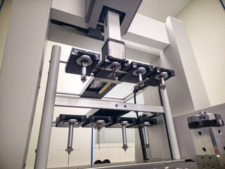 Precision testing equipment used for material analysis in a controlled laboratory setting