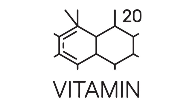 Chemical structure of Vitamin D2, also known as ergocalciferol, a vital nutrient for health.