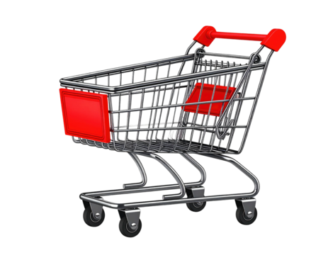 3D rendering of a small shopping cart (1)