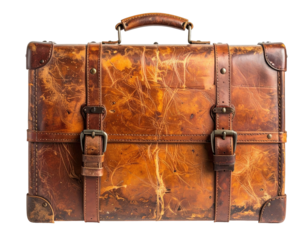 Vintage Leather Suitcase
