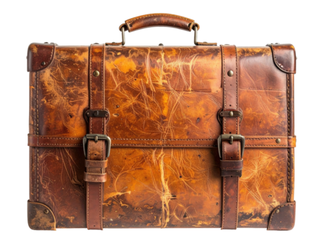 Vintage Leather Suitcase