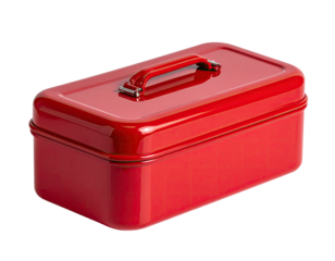 Red metal toolbox (2)