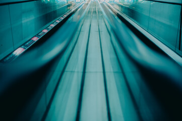 escalator in the airport