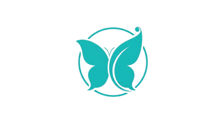 Elegant butterfly logo for branding and design projects