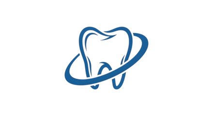 Modern dentist logo symbol