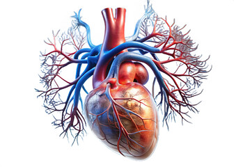 human heart anatomy model