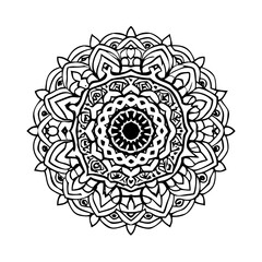 Detailed mandala illustration with complex shapes