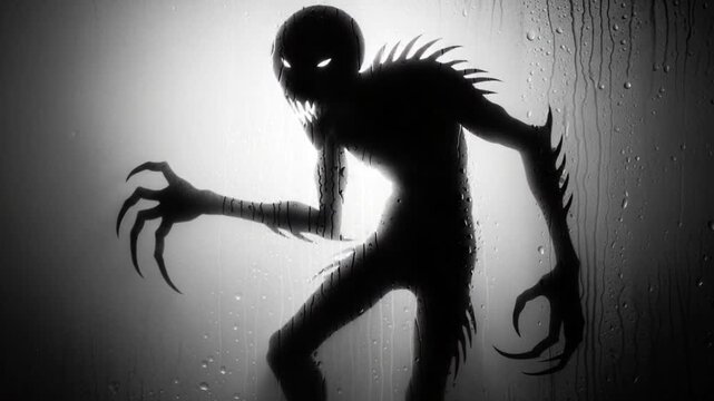 Creepy Shadow Figure Emerging from Darkness.relevan
