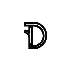 YD DY Alphabet Initial Logo with a Stylish Touch