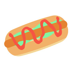 ホットドッグのイラスト