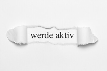 Fototapeta premium werde aktiv 