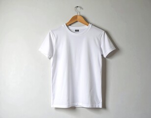 White T-shirt on hanger