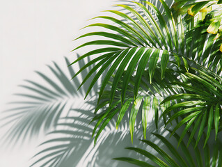 Monstera Leaf Shadow Creating Natural Tropical Overlay Light Effect