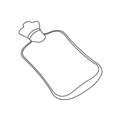 Hot water bag icon