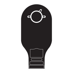 Colostomy bag icon design