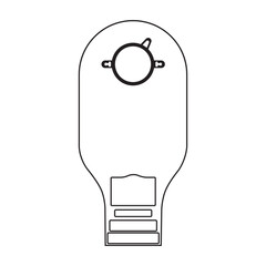 Colostomy bag icon design