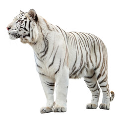 Majestic White Tiger for Wildlife and Nature Education


