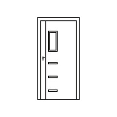 vector illustration of a door