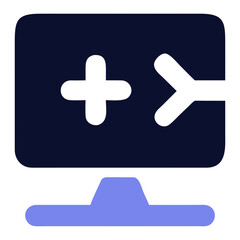 Obraz premium Medical Technology Icon for Healthcare, Innovation, and Diagnostics