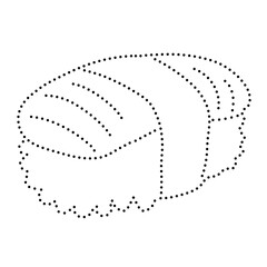 cartoon food dotted line drawing practice 