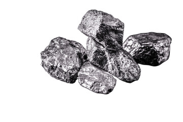 Aluminum is a chemical element. Aluminum stone for industrial use. Silver ore.
