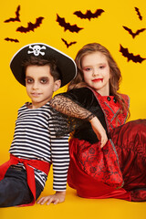 Halloween Duo with Bats