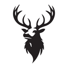 Obraz premium 2d elk animal logo with white background