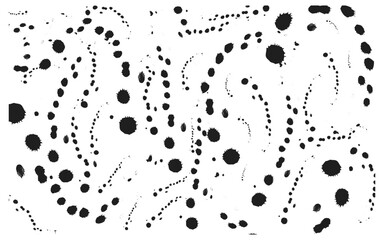 Abstract black ink pattern, Modern artistic dots design, Minimal monochrome texture