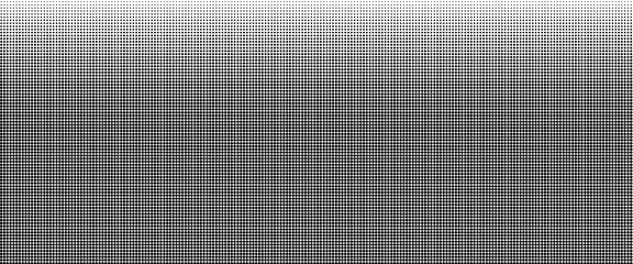 Fototapeta premium Set of halftone dots gradient pattern texture isolated on white background. Straight dotted spots using halftone circle dot raster texture. Vector blot half tone collection.