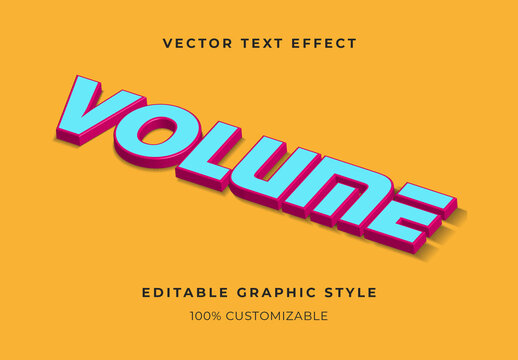 Blue And Pink Isometric 3D Text Effect Bold Fragmented Font