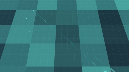 Futuristic Holographic Map of British Indian Ocean Territory – Digital Polygon Territory Visualization on 3D Grid, Communication 